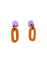 Namu Earrings Purple/Black/Orange