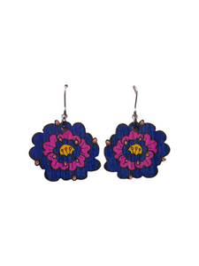 Pioni Earrings Blue/Pink