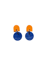 Viinimarja Earrings Orange/Blue