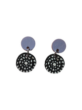 Aurinko color Earrings Lavender/Black