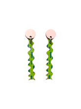 Paju Earrings pink/lime