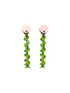 Paju Earrings pink/lime