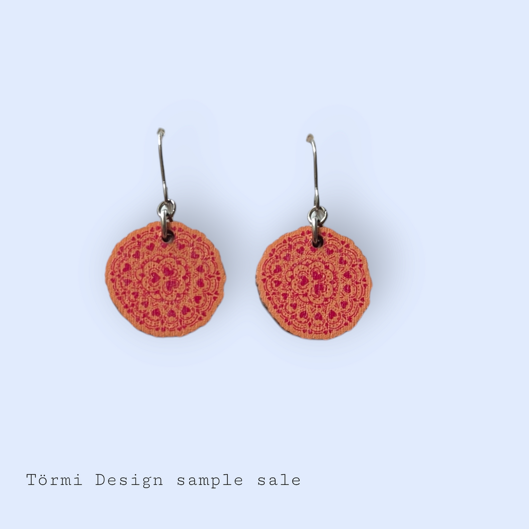 Sydänkäpy Earrings Peach/Pink