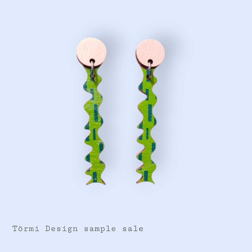 Paju Earrings pink/lime