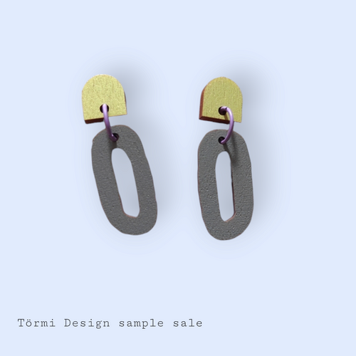 Namu Earrings Yellow/Lila/Gray