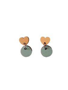 Pala Earrings Peach/Mint