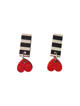 Unelma Earrings black/red