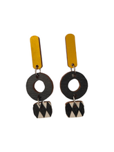 Sirkus Earrings Yellow/Black