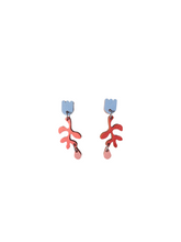 Mäkikello Earrings Light blue/Coral/ Pink