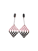 Kenno Earrings Black/Pink