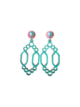 Humu Earrings Pink/Turquoise