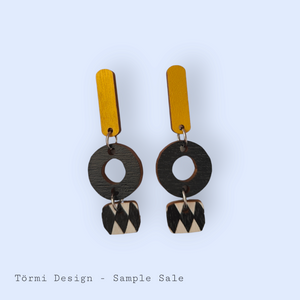 Sirkus Earrings Yellow/Black