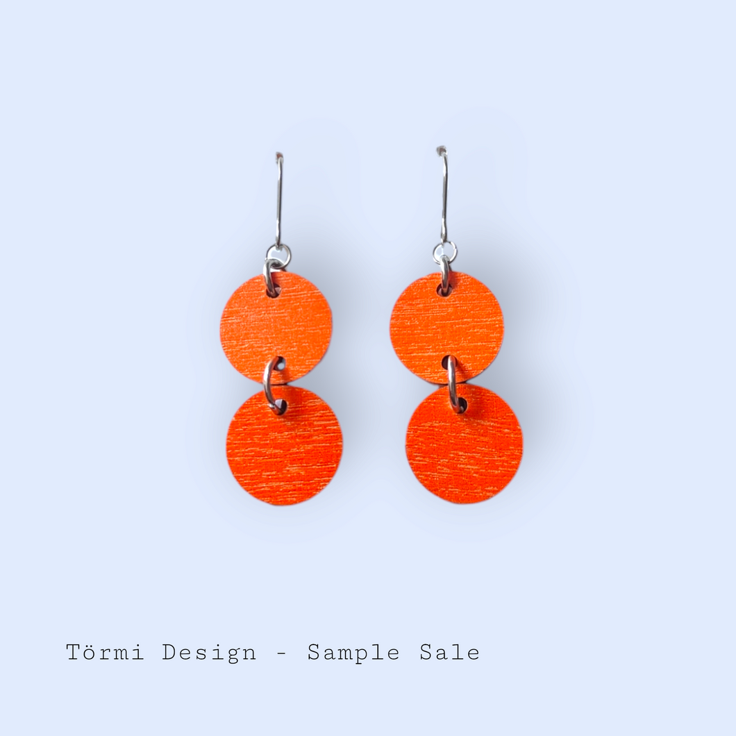 Satu Earrings Orange