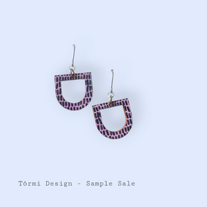 Kolo Earrings Purple/Black