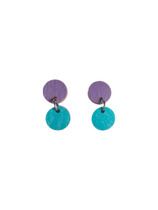 Marja Earrings Purple/Green