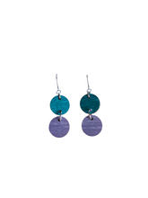 Satu earrings gray/teal