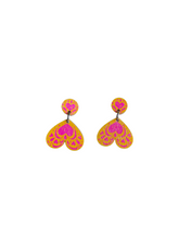 Muru Earrings Yellow/Hot Pink