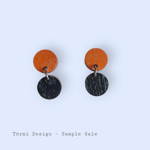 Marja Earrings Orange/Black