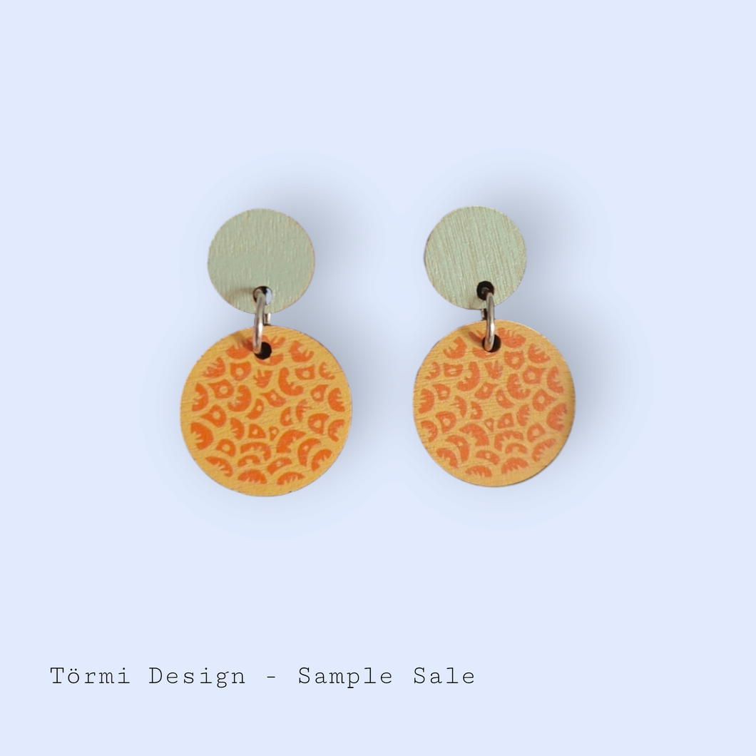 Voikukka Earrings Mint/Yellow