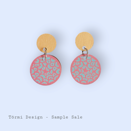 Voikukka Earrings yellow/pink