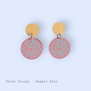 Voikukka Earrings yellow/pink