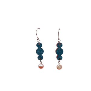 Kurvi earrings dark blue