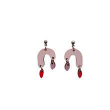 Papu earrings Pink/Red