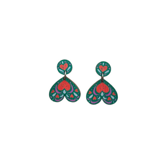 Muru Earrings Green