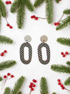 Rinkeli Earrings wood/black