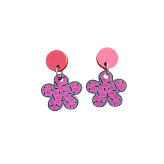 Kaunokainen Earrings Pink/Purple