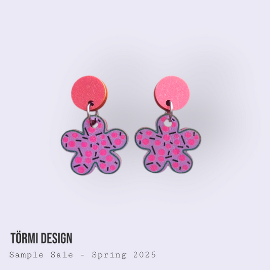 Kaunokainen Earrings Pink/Purple