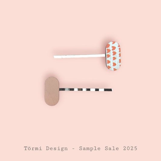 Mutka Bobby Pins beige&Hearts