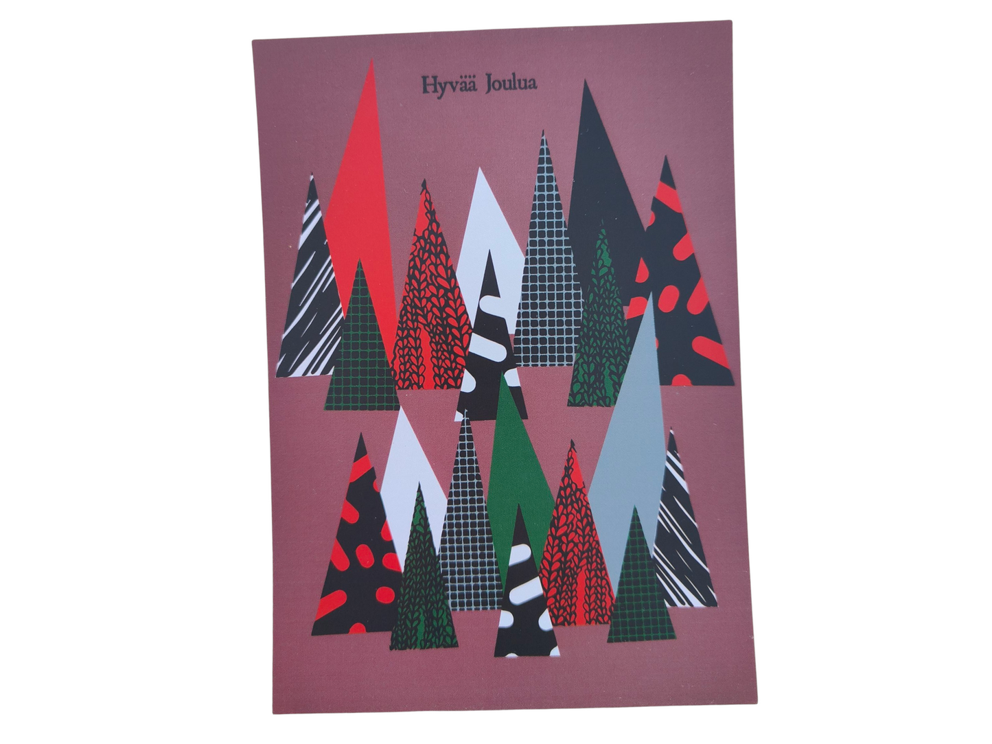 Kuuset Hyvää Joulua Postcard