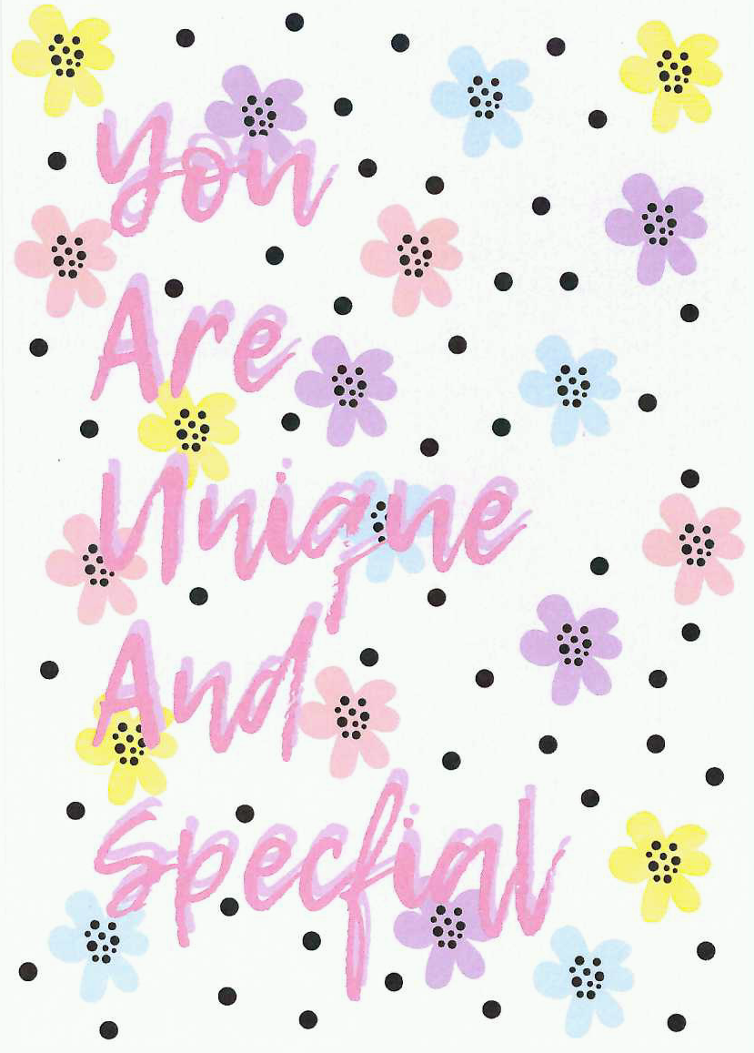 You Are Unique And Special Postcard