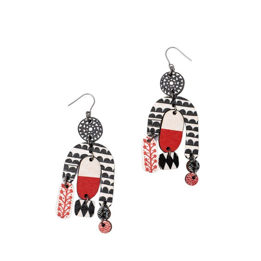 CHRISTMAS EDITION: Kaura Midi Earrings Punainen- 
