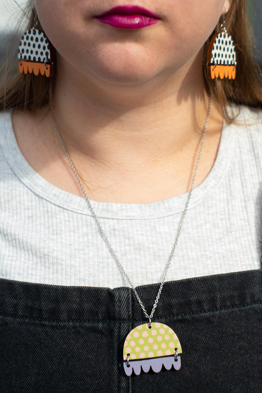 KISSANKELLO NECKLACE Dark blue/gray