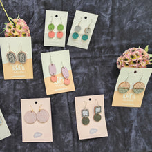 26. Satu earrings gray/teal