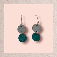 26. Satu earrings gray/teal