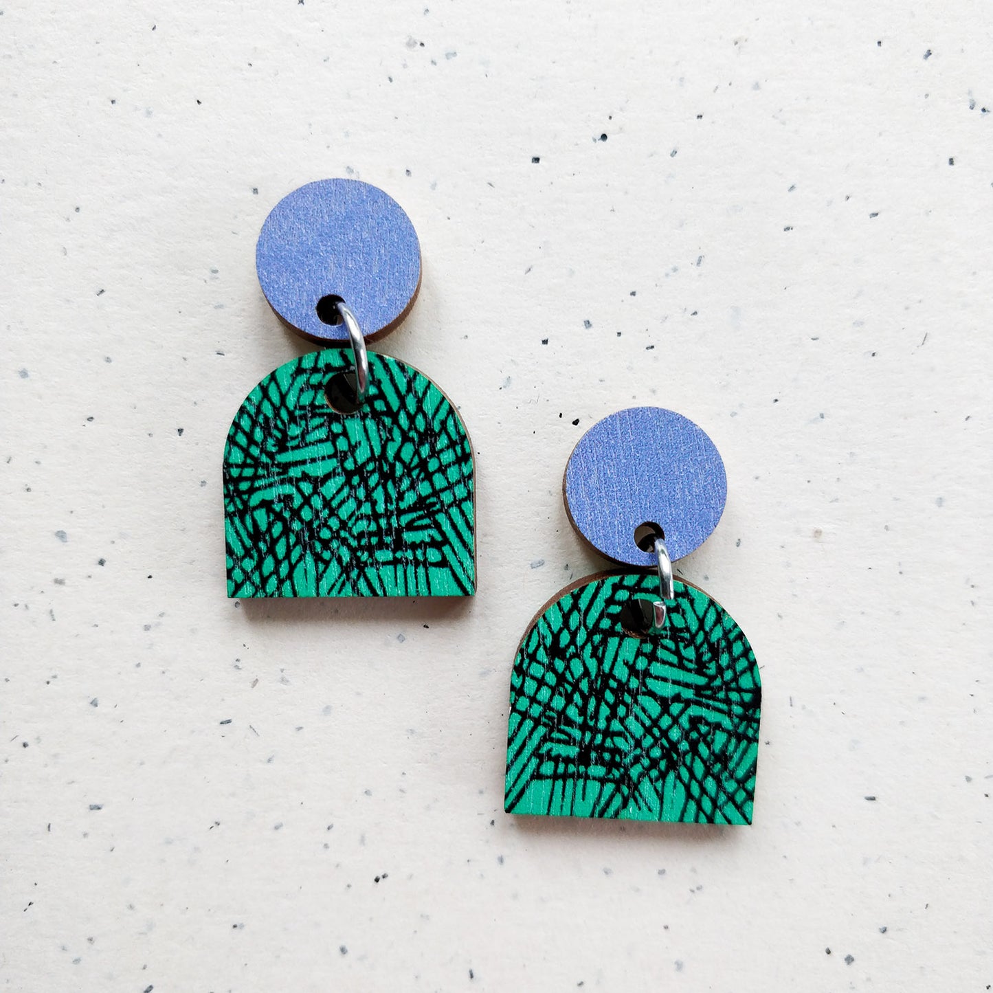 Tilkku Earrings Lavender/Turquoise
