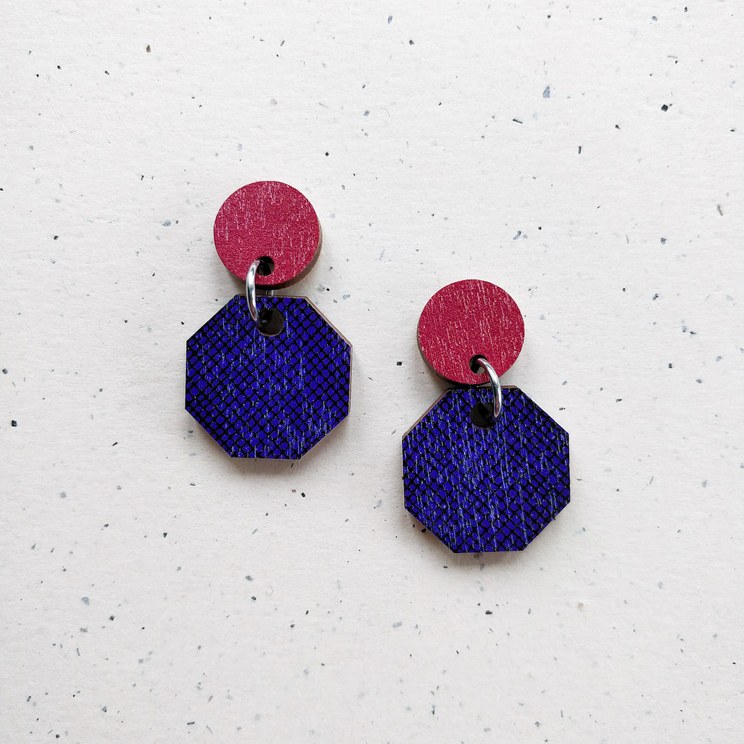 Tilkku Earrings Burgundy/Purple