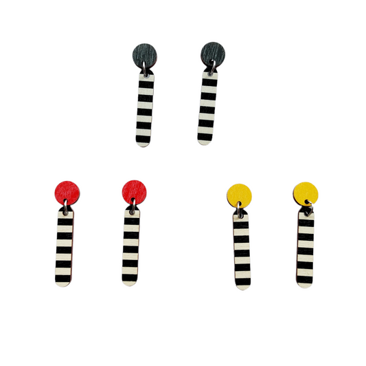 Tilkku örhängen Rosa/Grön