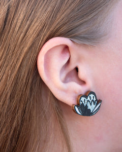 Symppis Mini Earrings Black/White