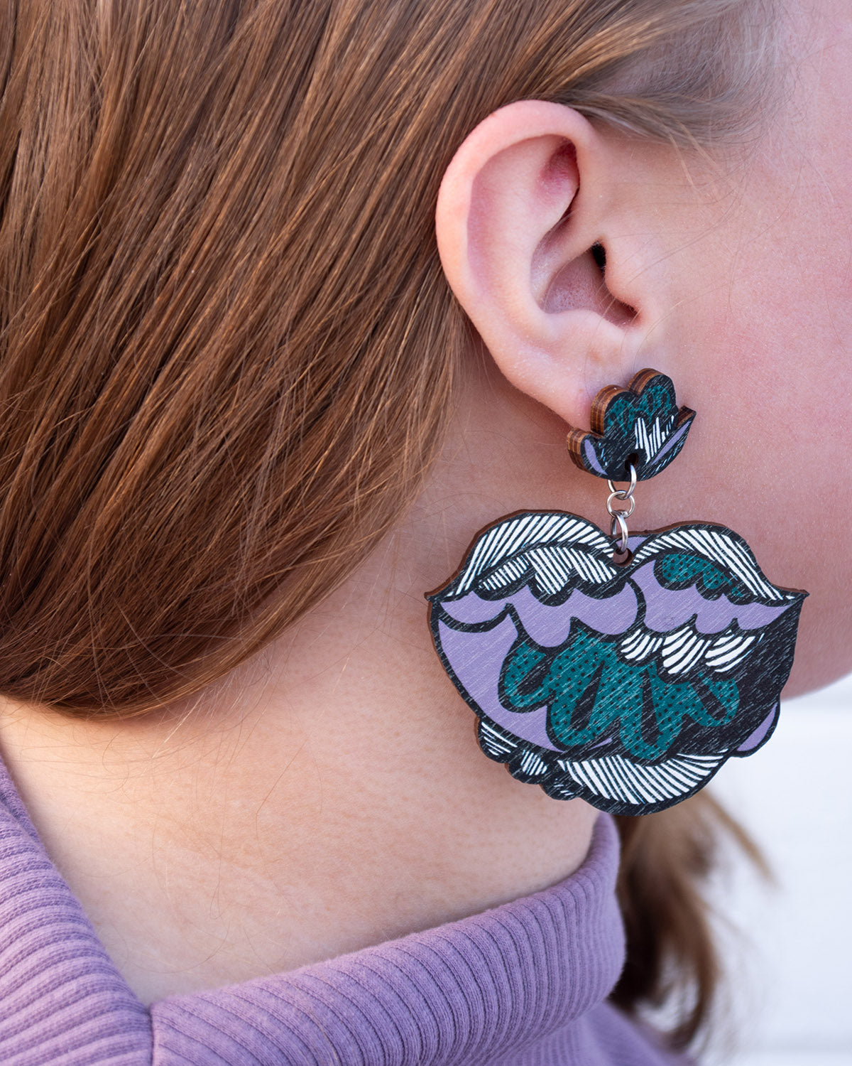 Symppis Earrings Peach