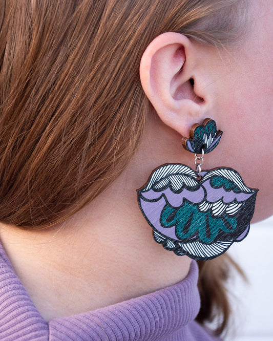 Symppis Earrings Peach