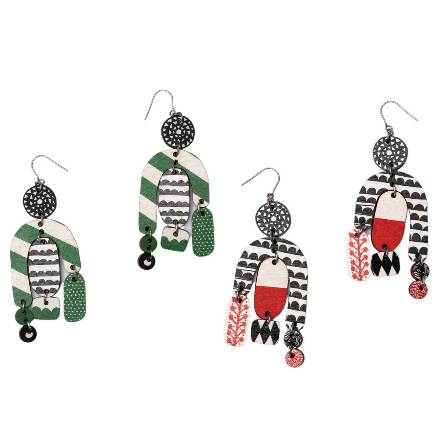 CHRISTMAS EDITION: Kaura Midi Earrings Punainen- 