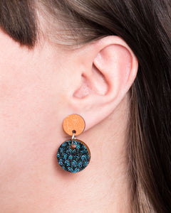 Tilkku Earrings orange/blue