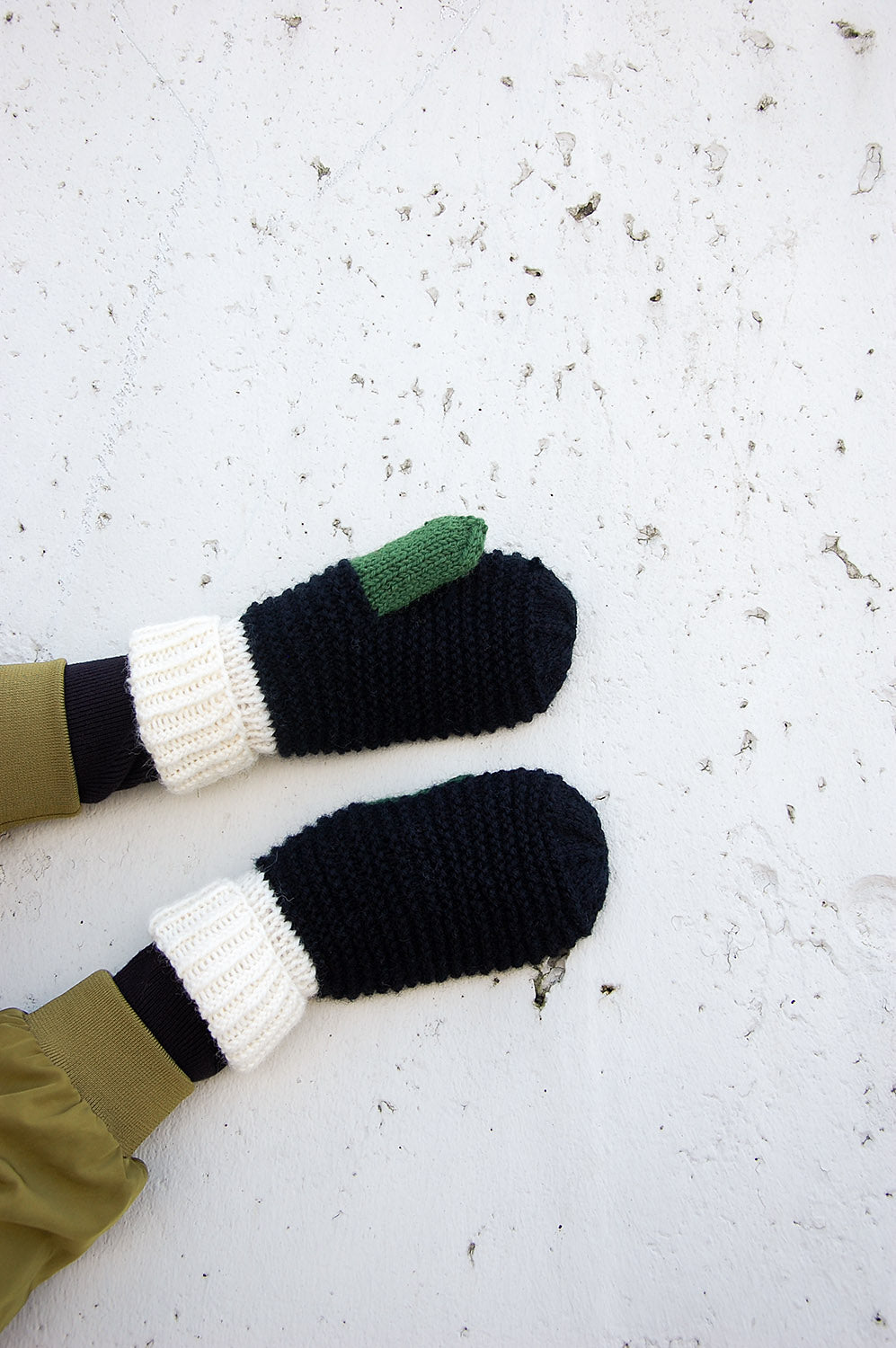 Wool mittens