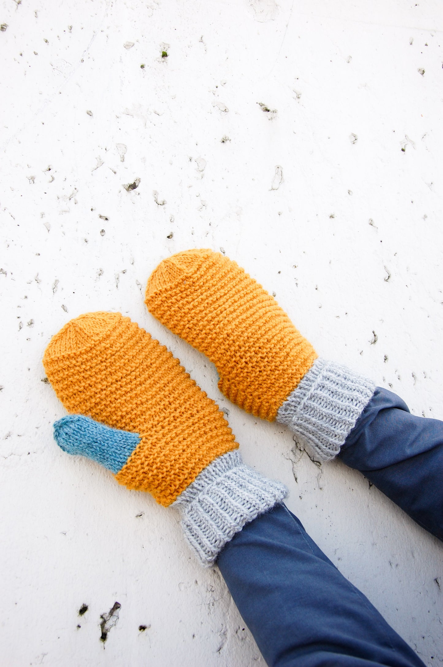 Wool mittens