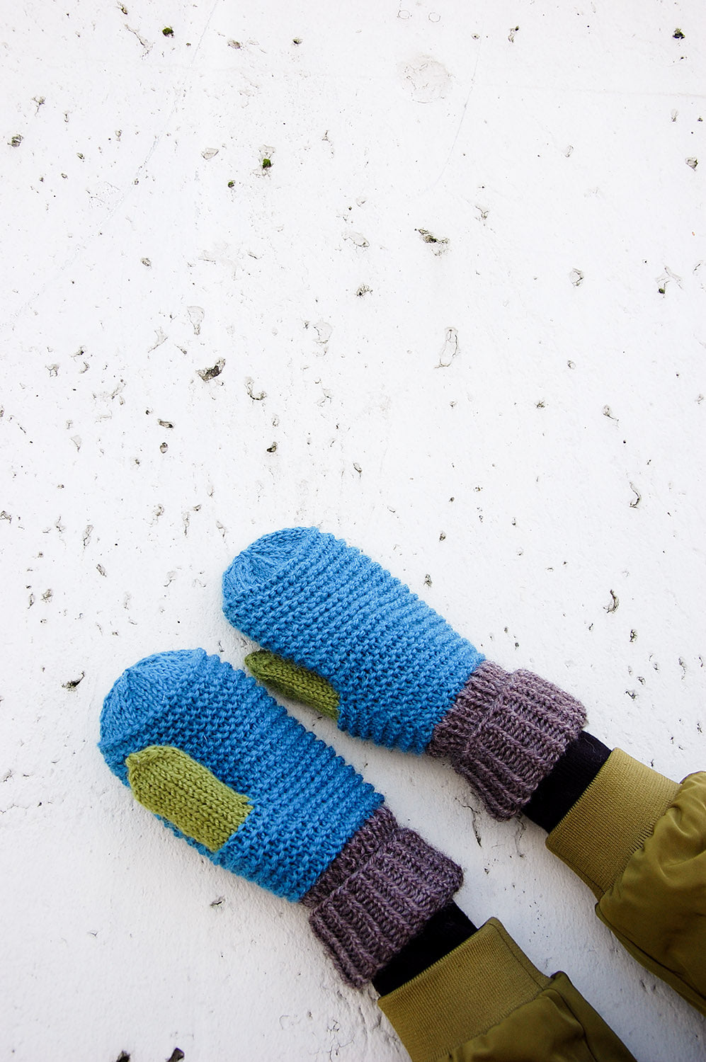 Wool mittens