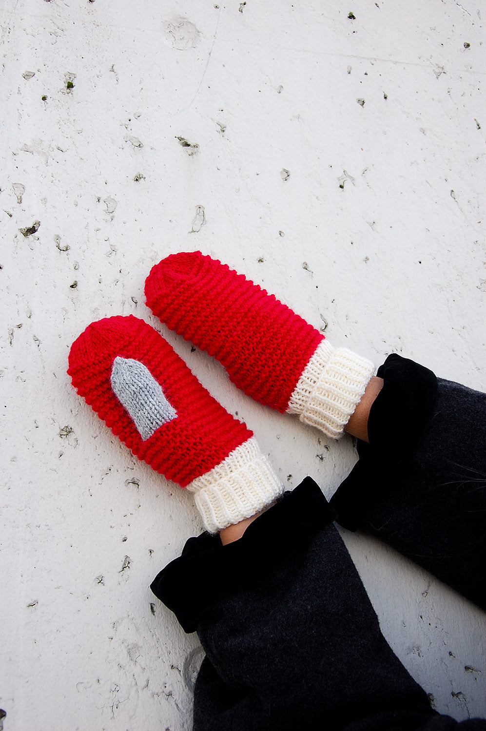 Wool mittens